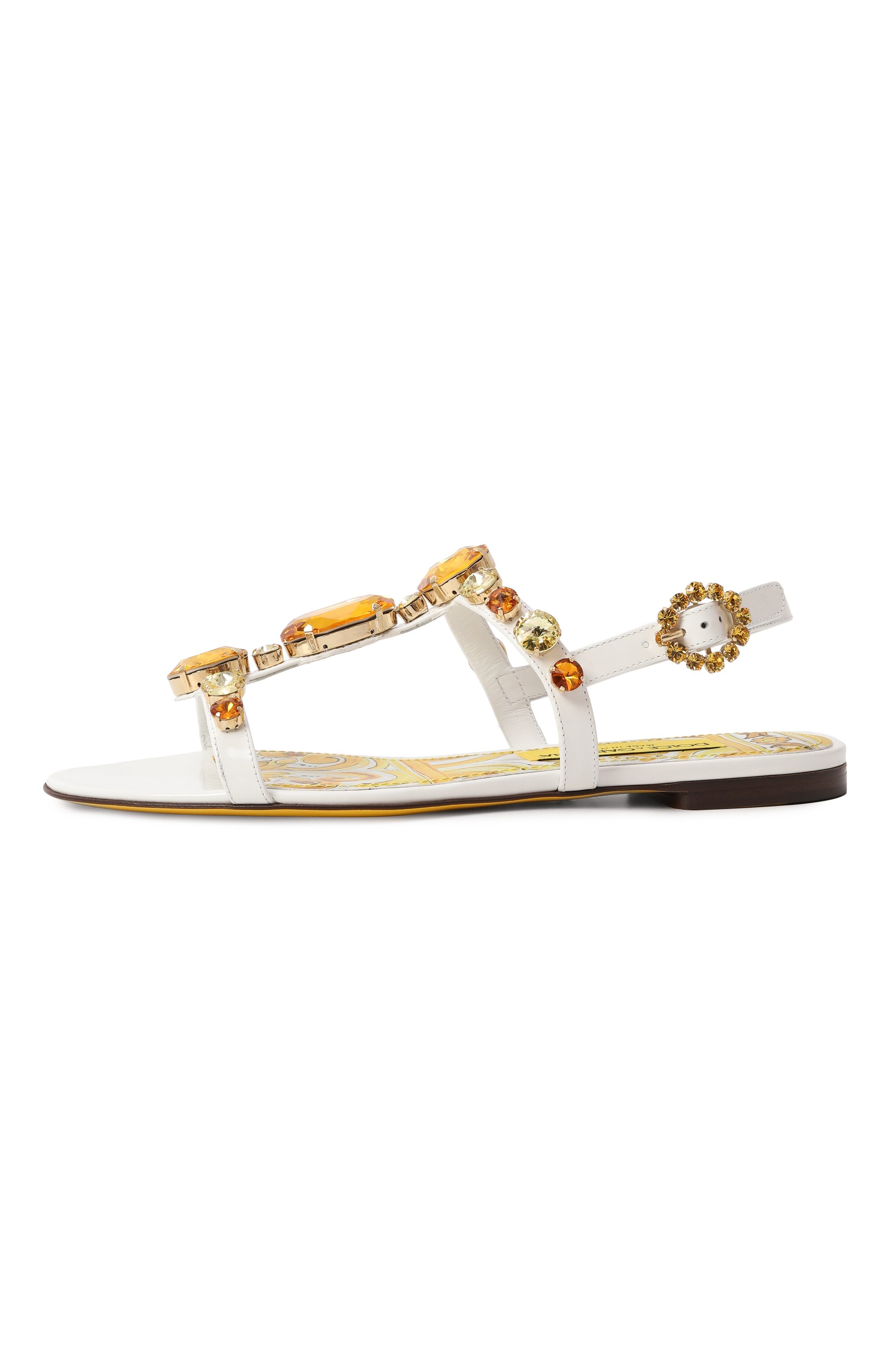 Кожаные сандалии bianca DOLCE & GABBANA, арт. CQ0601/AT848, фото 4