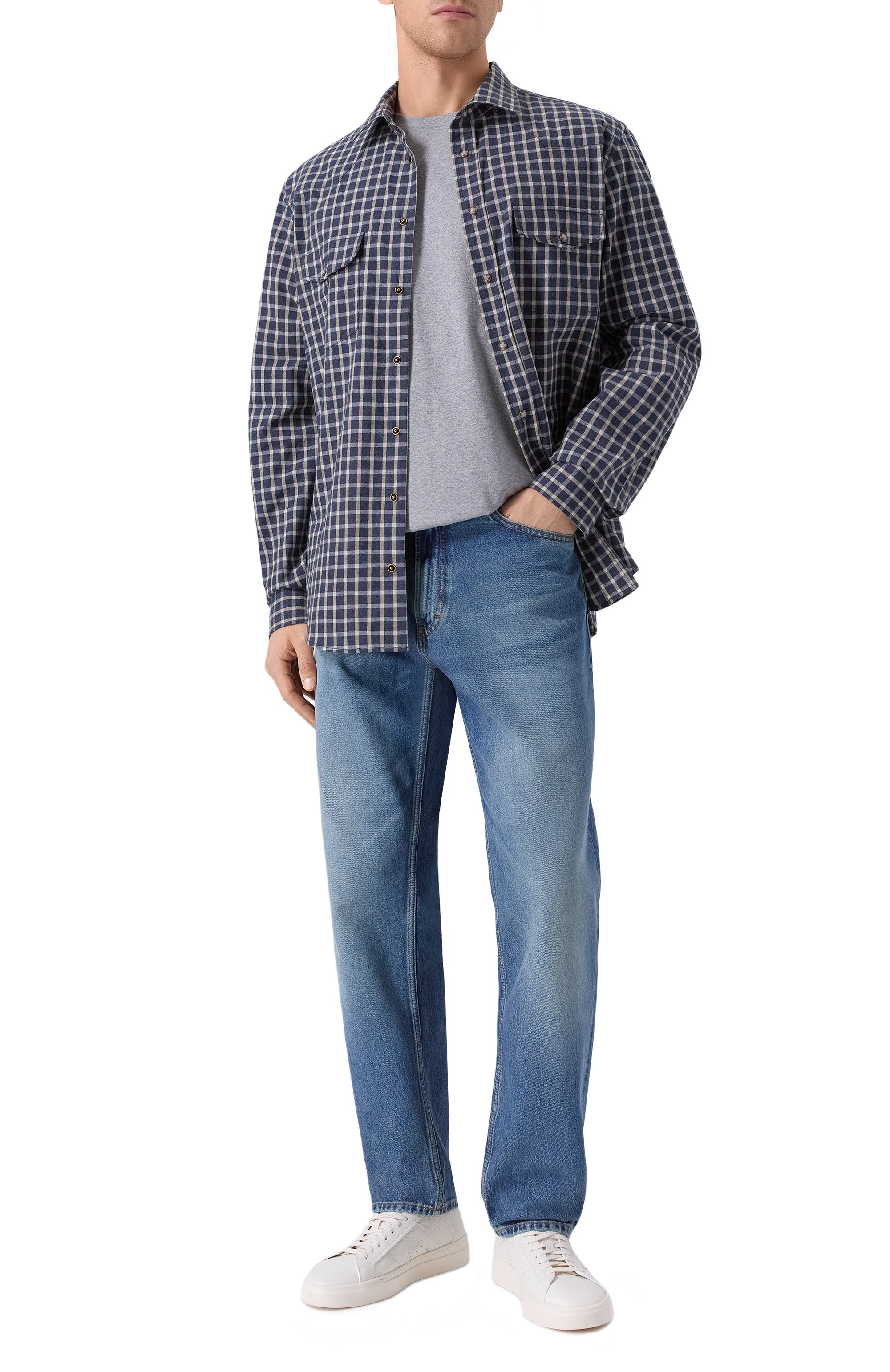 Хлопковая футболка BOSS, арт. 50468347, фото 2