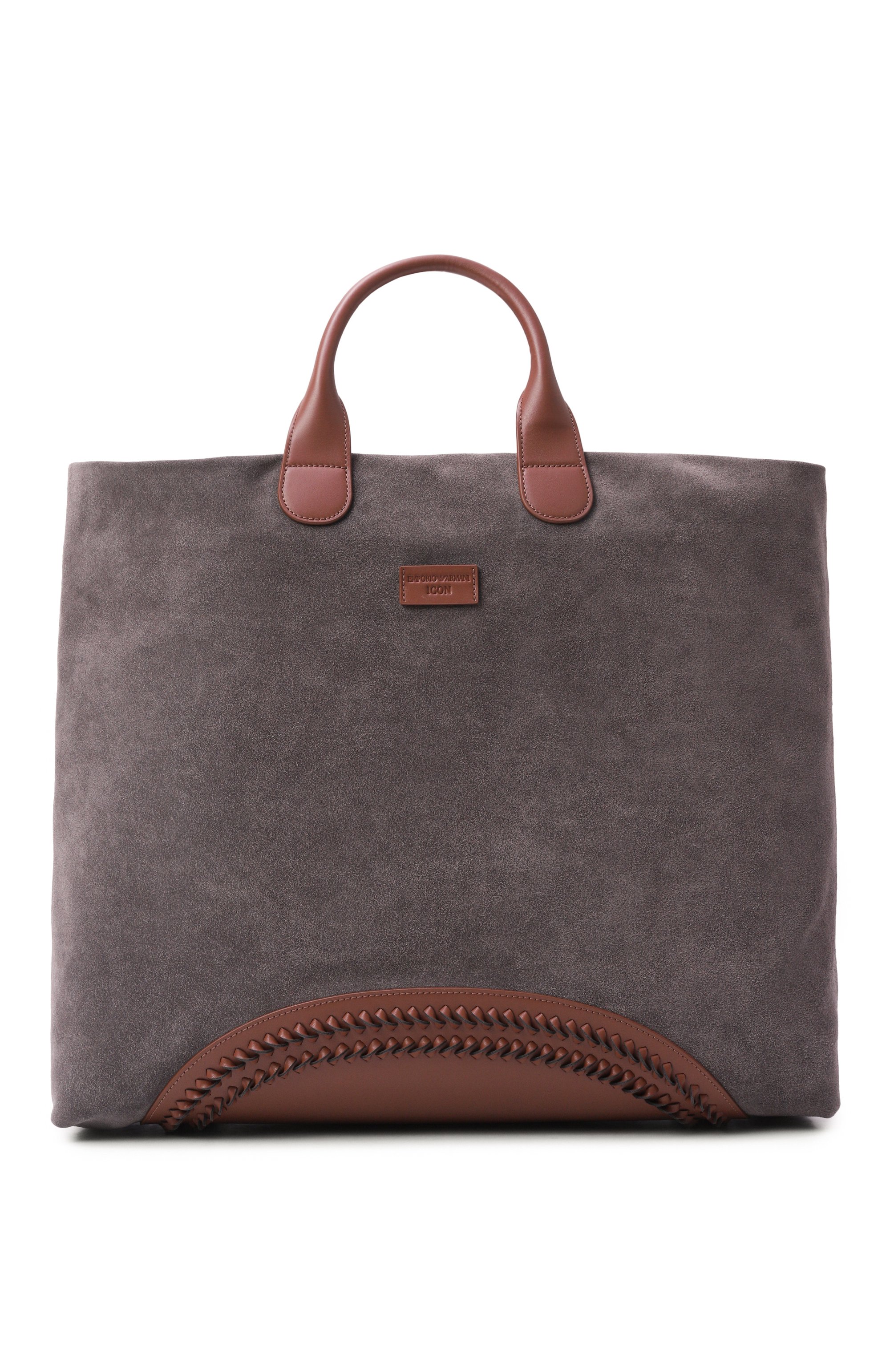 Сумка-тоут icon EMPORIO ARMANI серого цвета по цене 99950 руб., арт. EM005885/AF25634, фото 1 Сумка-тоут icon EMPORIO ARMANI, арт. EM005885/AF25634, фото 1