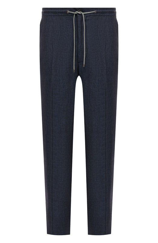 Льняные брюки Corneliani 934L27-9314159 Синий 934L27-9314159
