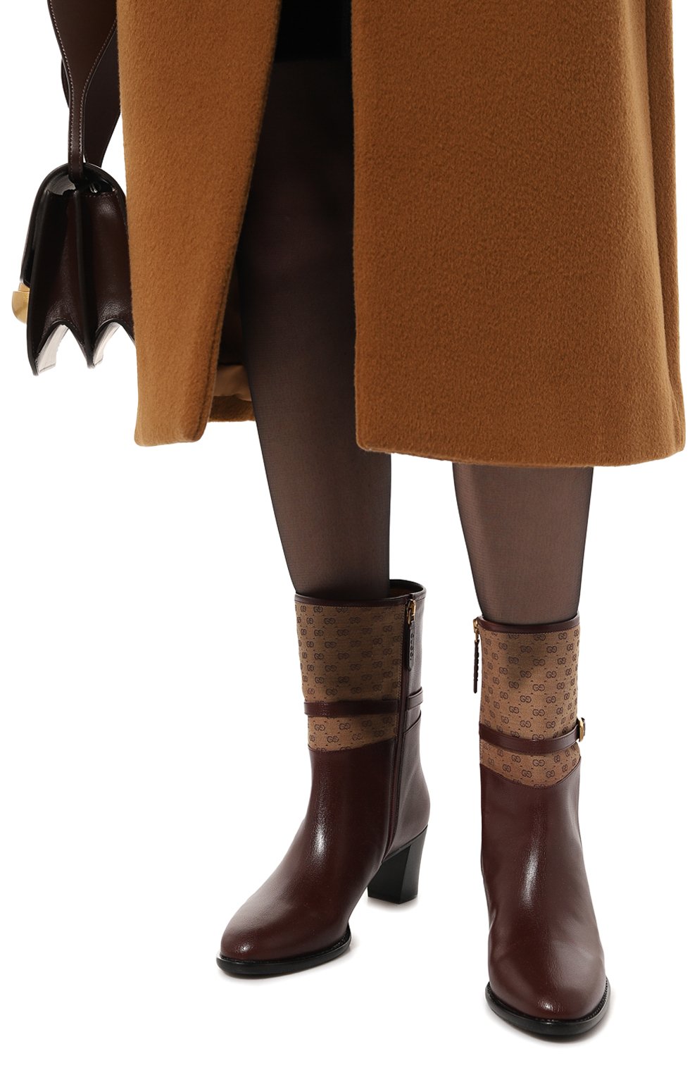 Кожаные ботильоны GUCCI, арт. 659927 1DON0, фото 3