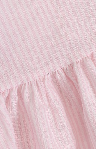 Платье из льна и хлопка с оборками и бантом IL GUFO, арт. P18VM444L1004/2A-4A, фото 3