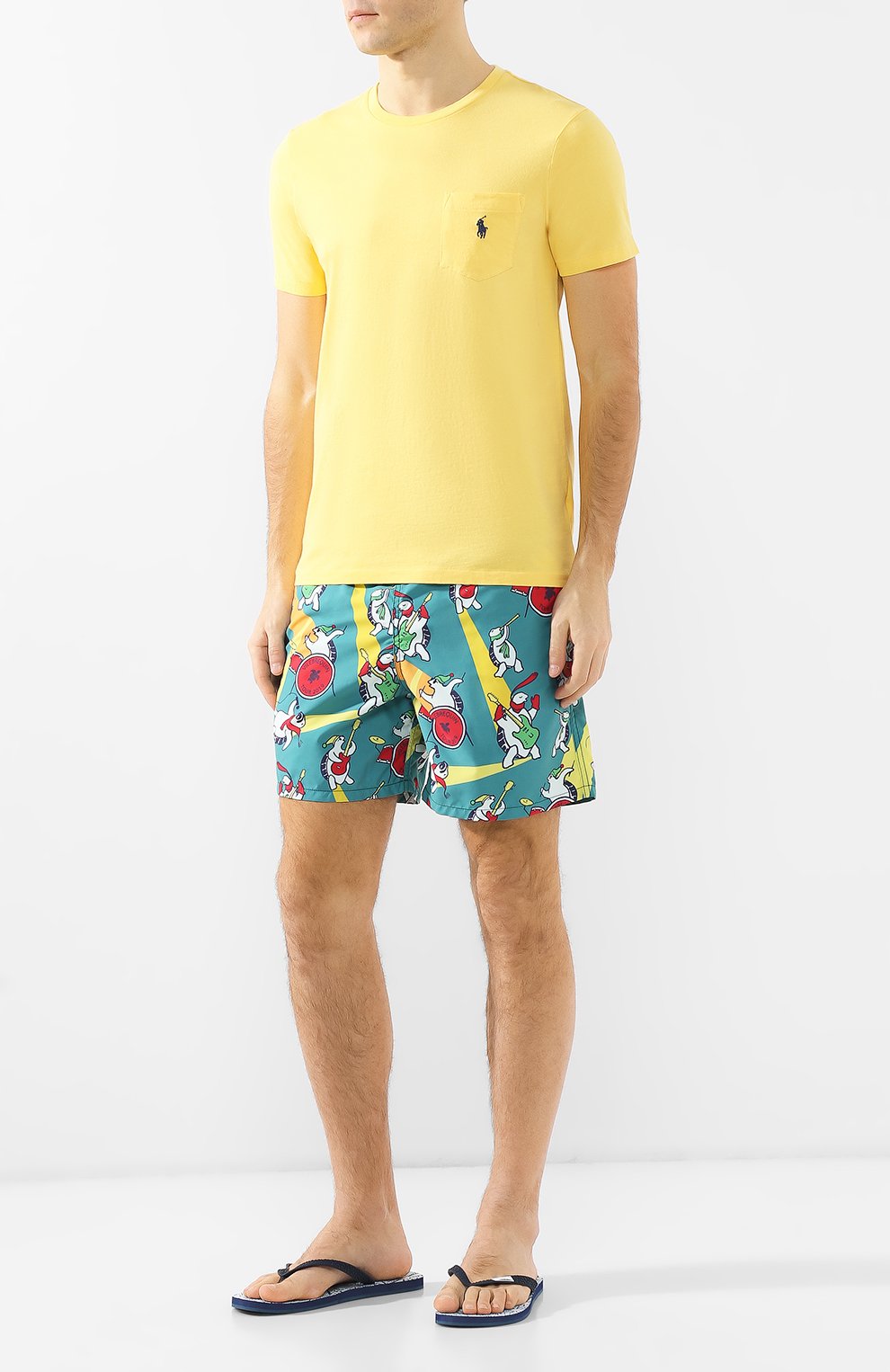 Плавки-шорты VILEBREQUIN зеленого цвета по цене 23850 руб., арт. MOOE9B15, фото 2 Плавки-шорты VILEBREQUIN, арт. MOOE9B15, фото 2