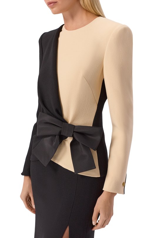 Шерстяное платье Valentino 7B0VAGG6/9Q0 Чёрный  7B0VAGG6/9Q0 Фото 4