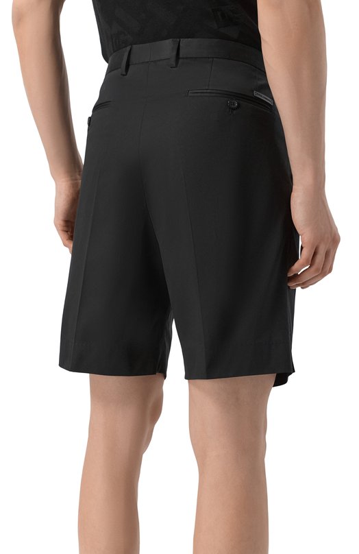 Хлопковые шорты Dolce & Gabbana GW0MAT/FUFJR Чёрный  GW0MAT/FUFJR Фото 4
