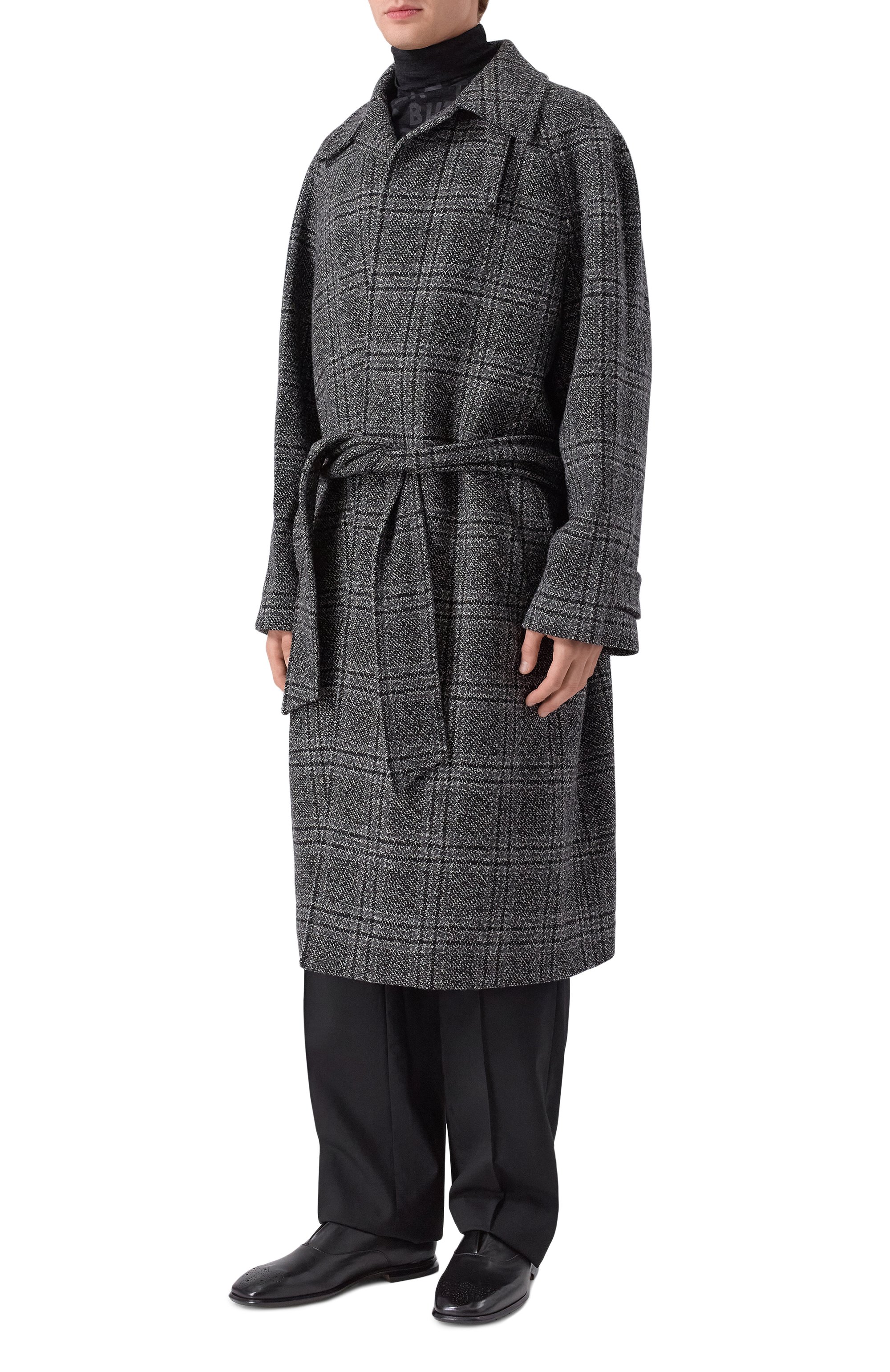 Шерстяное пальто BALENCIAGA серого цвета по цене 495000 руб., арт. 838934/TSU20, фото 3 Шерстяное пальто BALENCIAGA, арт. 838934/TSU20, фото 3