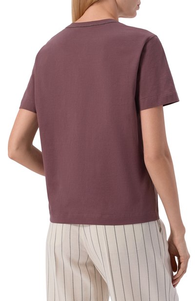 Хлопковая футболка BRUNELLO CUCINELLI, арт. MPT81BI100, фото 4