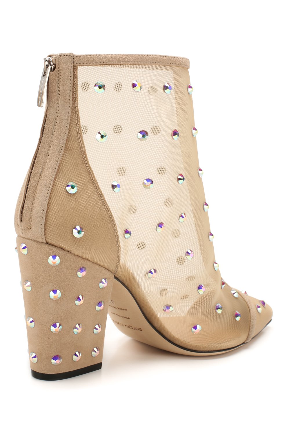 Комбинированные ботильоны SERGIO ROSSI, арт. A90061-MAFM76, фото 4