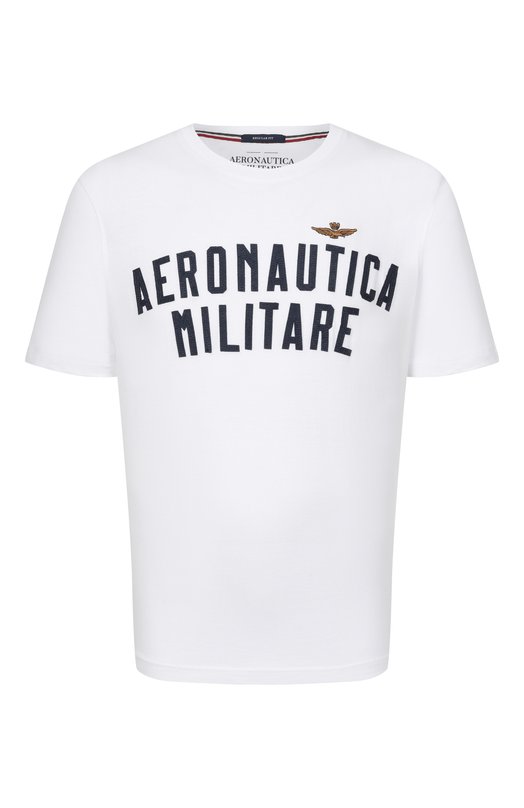 Хлопковая футболка Aeronautica Militare TS2531UJ00641 Белый TS2531UJ00641
