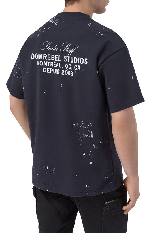 Хлопковая футболка DOMREBEL M STAFF/T-SHIRT Серый  M STAFF/T-SHIRT Фото 4