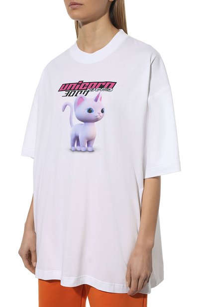 Хлопковая футболка VETEMENTS, арт. UE52TR260V 1611/W, фото 3