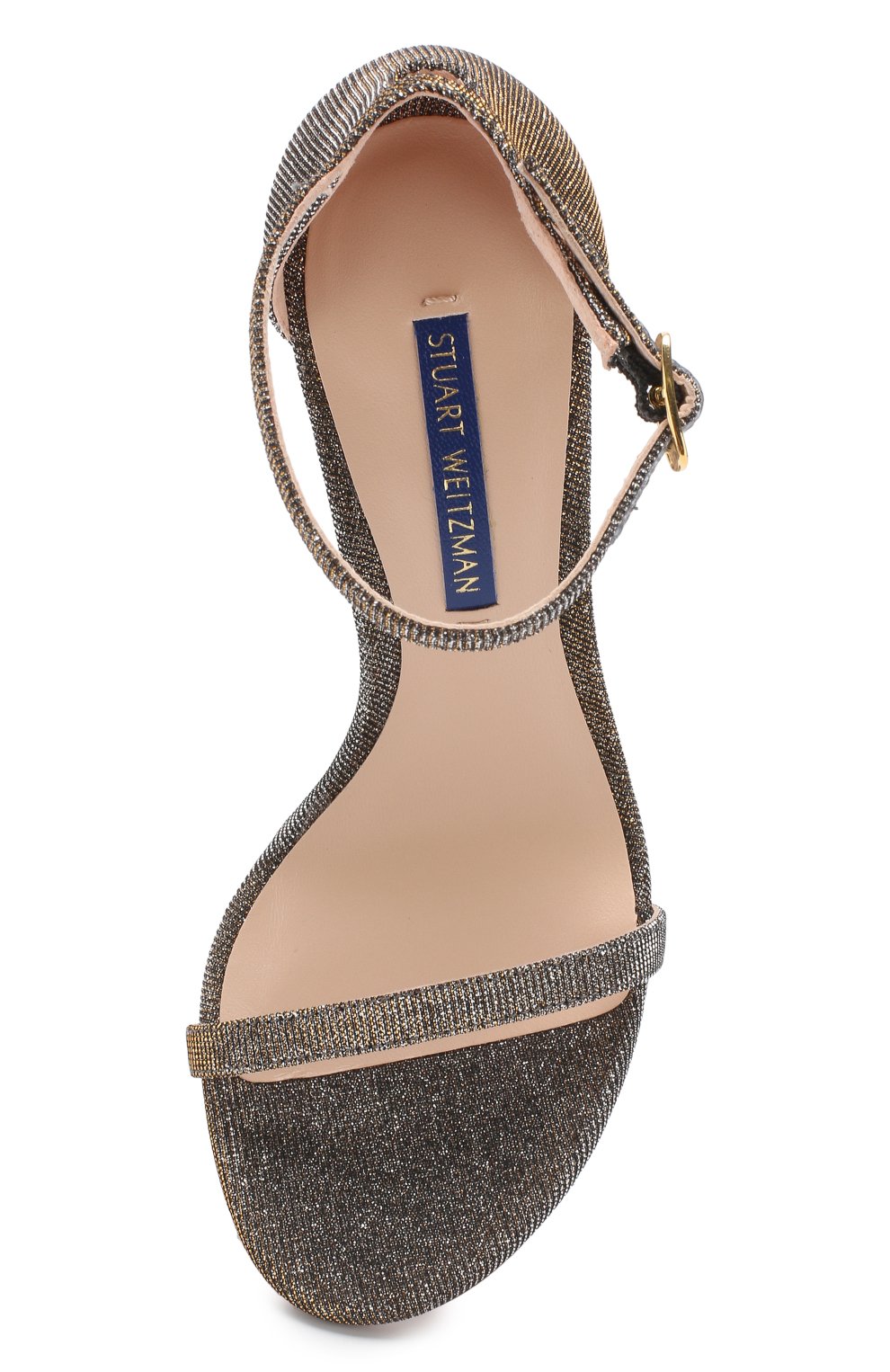 Текстильные босоножки STUART WEITZMAN, арт. NUDISTS0NG/NIGHTTIME, фото 5