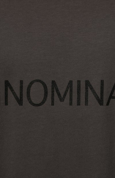 Хлопковая футболка HINNOMINATE темно-серого цвета по цене 6960 руб., арт. HUW2/HNM127, фото 5 Хлопковая футболка HINNOMINATE, арт. HUW2/HNM127, фото 5