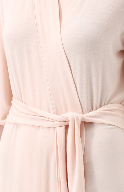 Халат из вискозы с поясом и кружевной отделкой RITRATTI MILANO, арт. 69128, фото 5