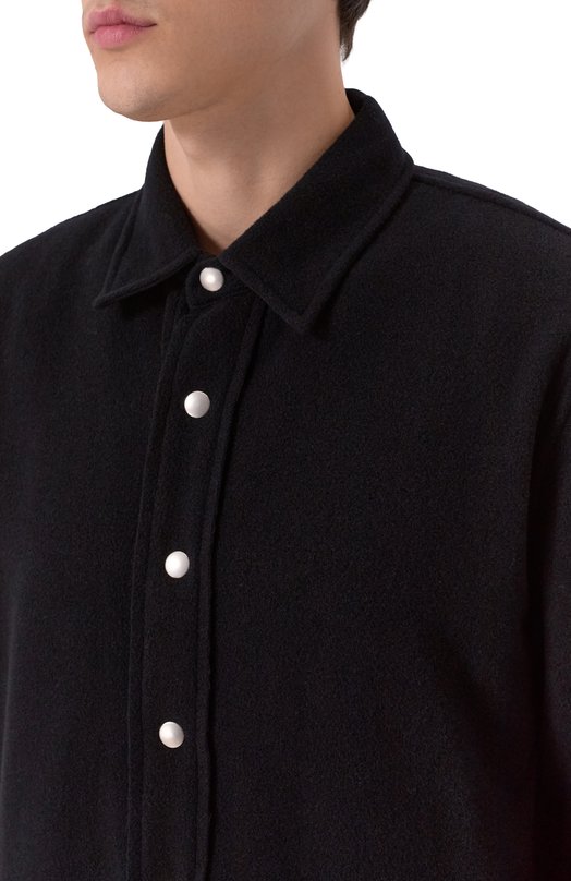 Кашемировая куртка-рубашка Andrea Ya'aqov 25MCASH27/CASHMERE Чёрный  25MCASH27/CASHMERE Фото 5