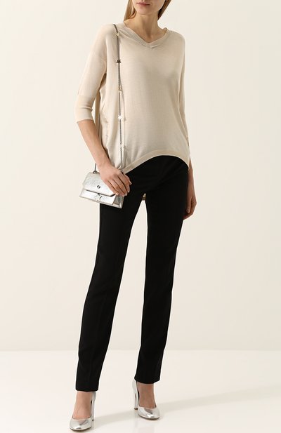 Вязаный топ свободного кроя с укороченным рукавом TEGIN, арт. 33-С, фото 2