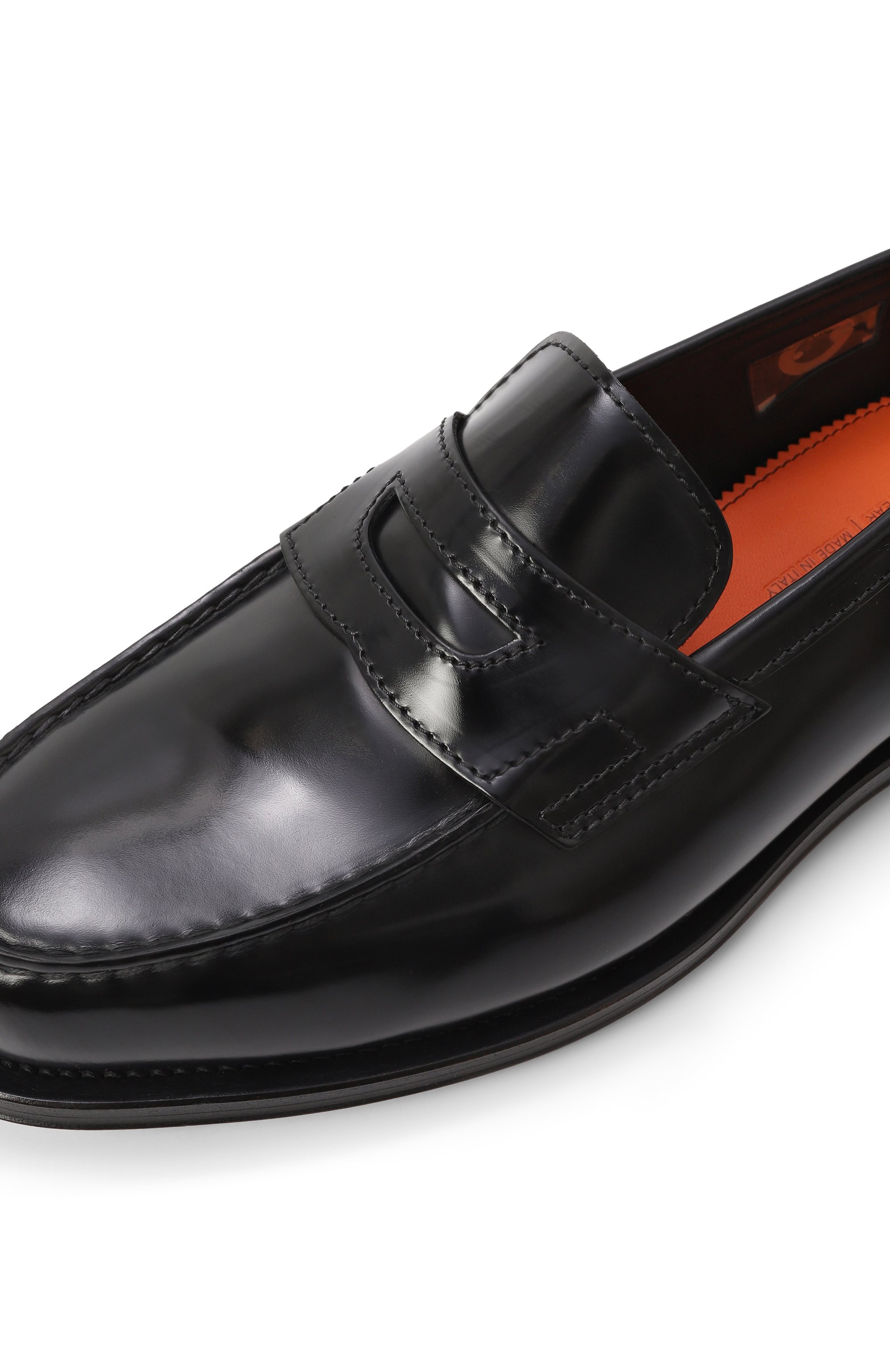 Кожаные пенни-лоферы quentin SANTONI, арт. MCQG18143PD5SHRBN01, фото 7