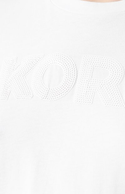Хлопковая футболка MICHAEL MICHAEL KORS, арт. MH95MB897J, фото 5