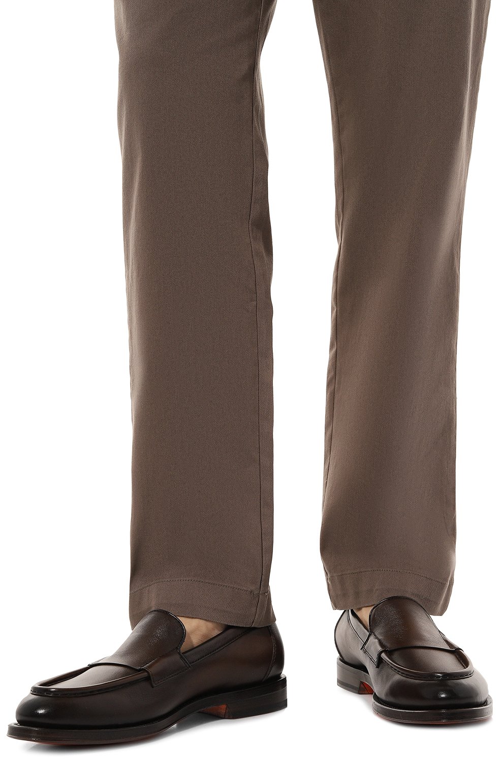 Кожаные лоферы SANTONI, арт. MCCG18357PD5SSG6, фото 3