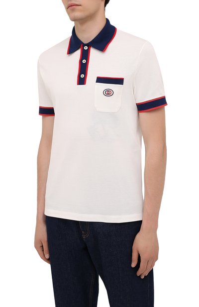 Хлопковое поло GUCCI, арт. 653380/XJDF8, фото 3