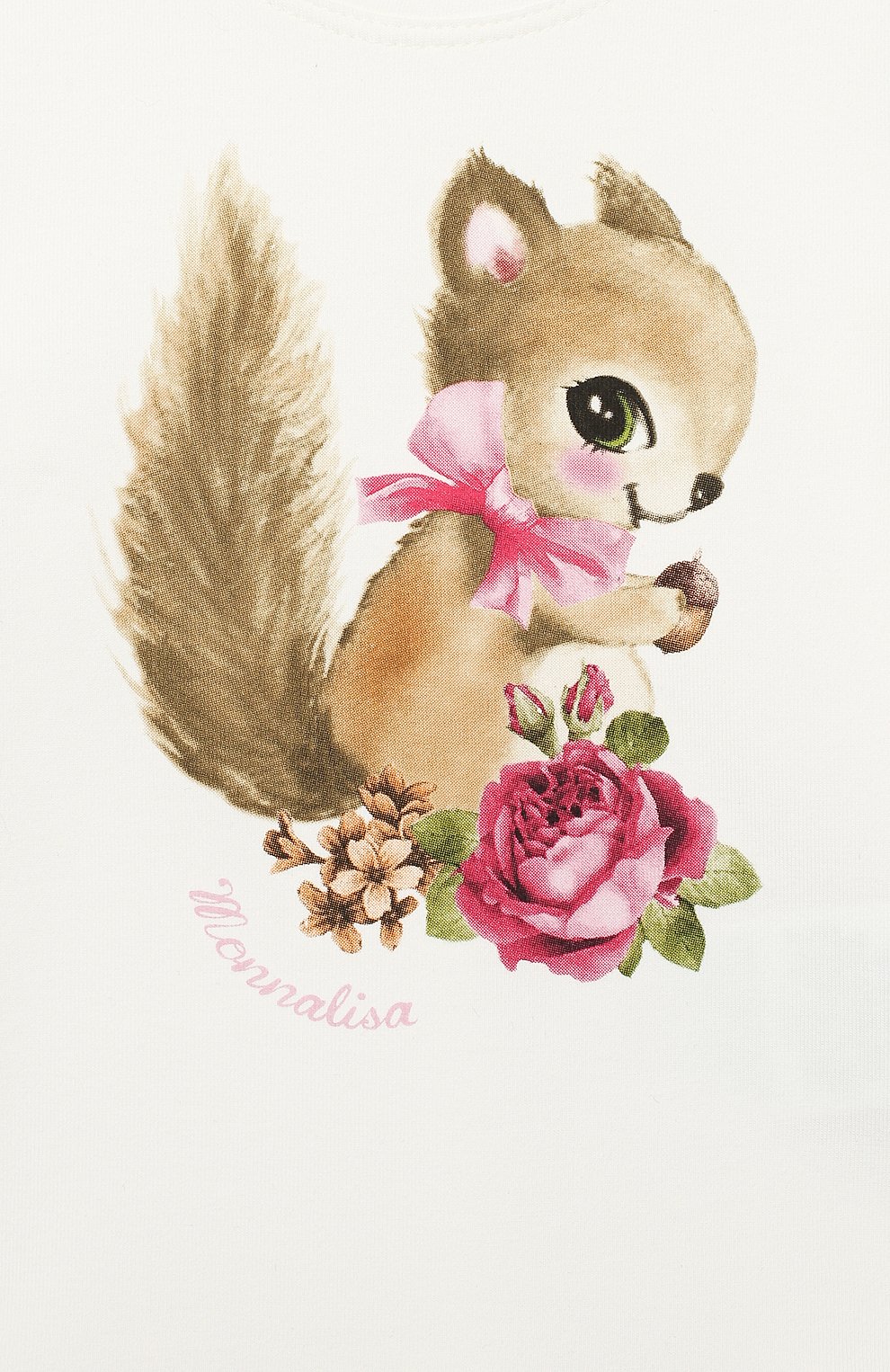 Хлопковая футболка MONNALISA, арт. 314601S2, фото 3