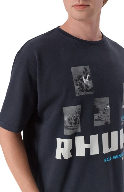 Хлопковая футболка RHUDE, арт. RHPF26TT03012, фото 5