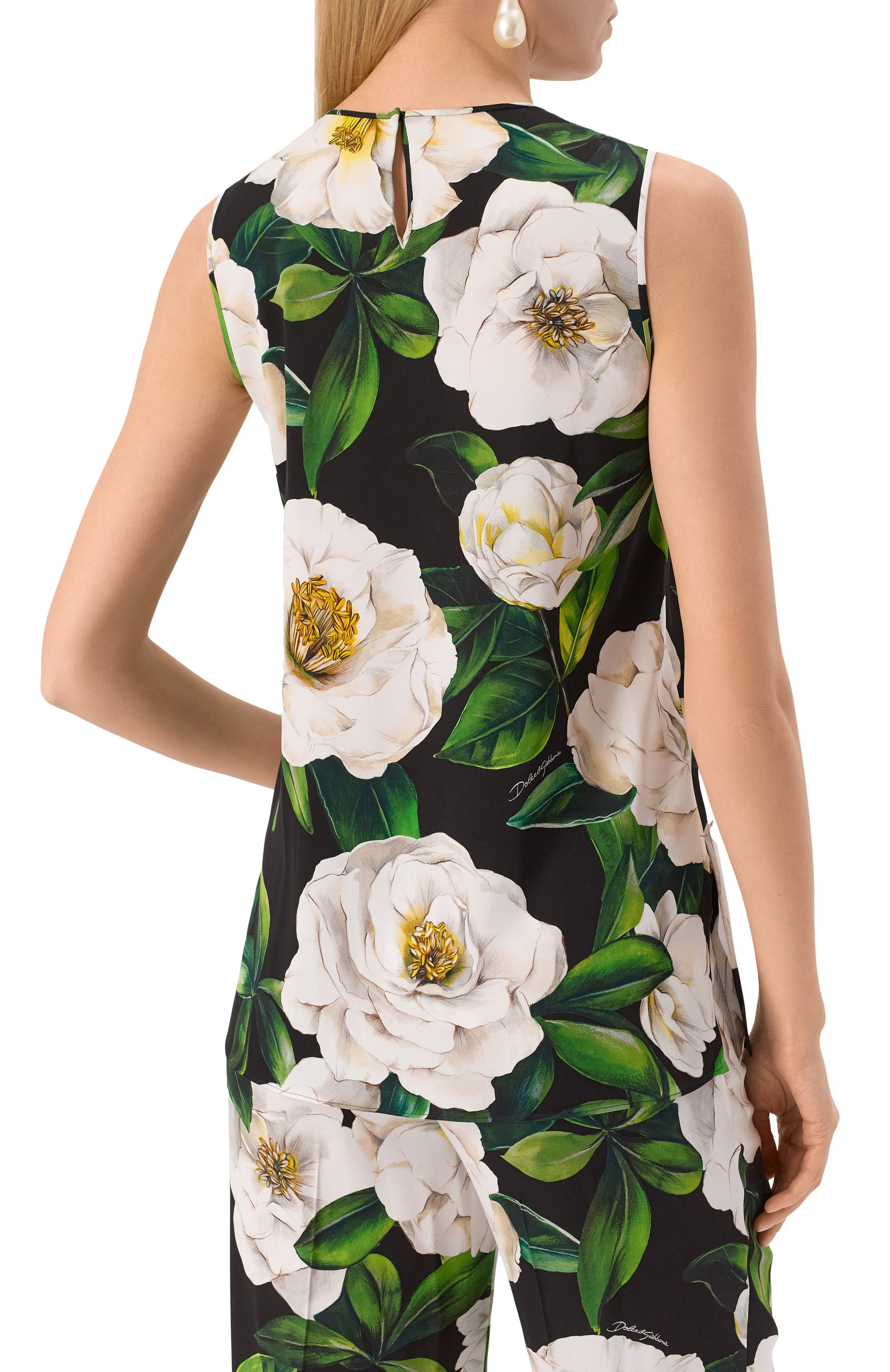 Шелковый топ DOLCE & GABBANA, арт. F7A03T/FSA7F, фото 4