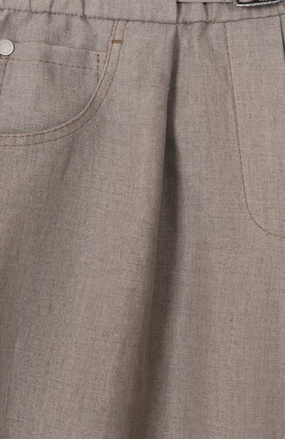 Брюки изо льна и вискозы BRUNELLO CUCINELLI, арт. BL136P235B, фото 3