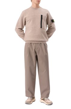 Мужской хлопковый свитшот STONE ISLAND бежевого цвета, арт. 811565338 | Фото 2 (Материал сплава: Проставлено; Рукава: Длинные; Длина (для топов): Стандартные; Драгоценные камни: Проставлено; Стили: Кэжуэл; Мужское Кросс-КТ: свитшот-одежда; Принт: Без принта; Материал внешний: Хлопок)