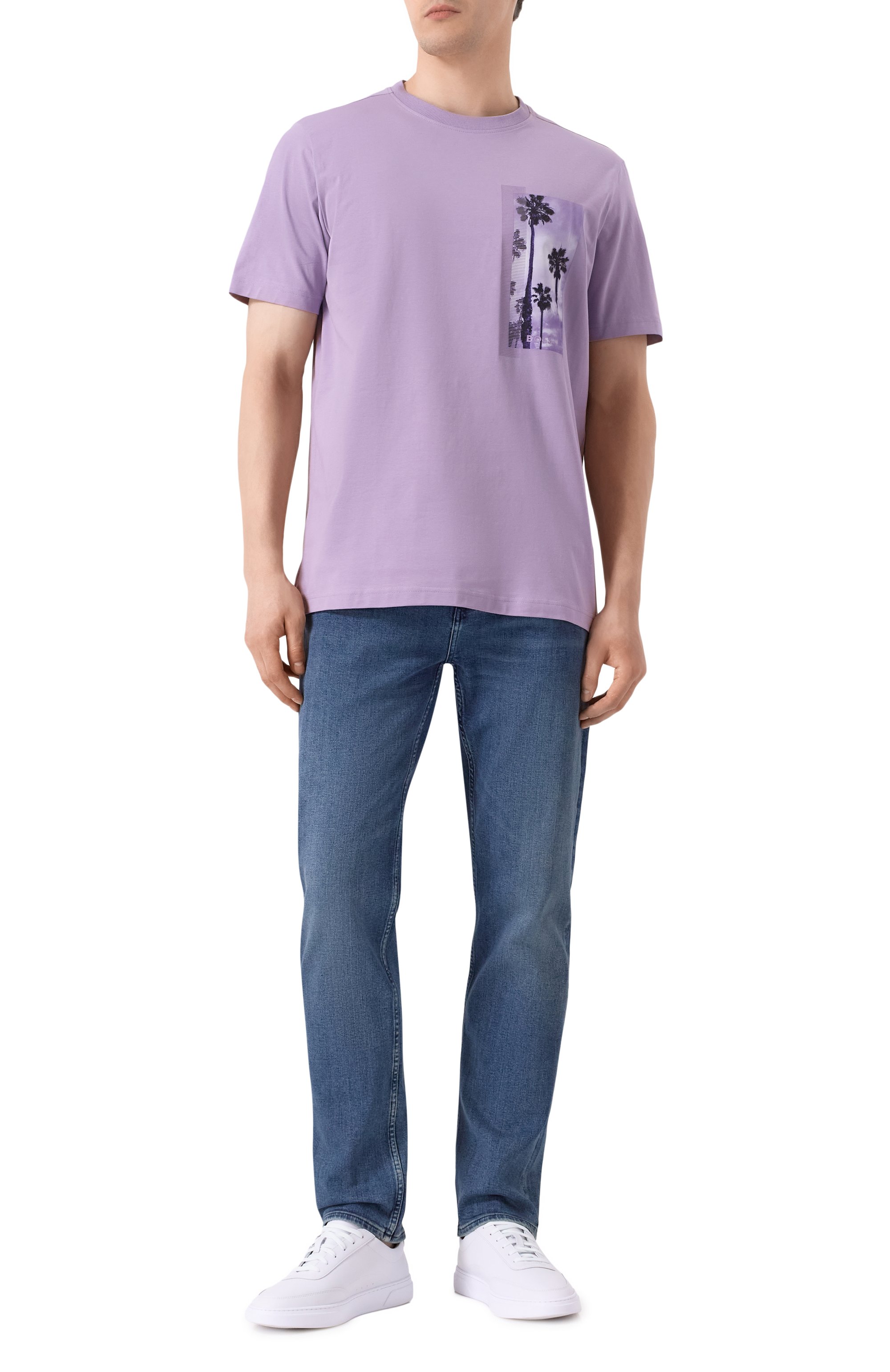 Хлопковая футболка BOSS GREEN, арт. 50533233, фото 2