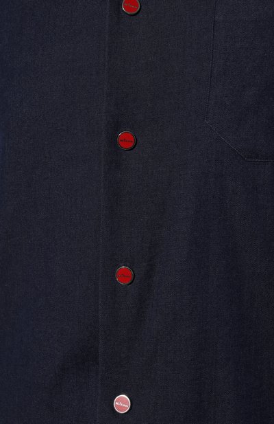 Хлопковая рубашка KITON, арт. UMCNERPH0862701/46-50, фото 5