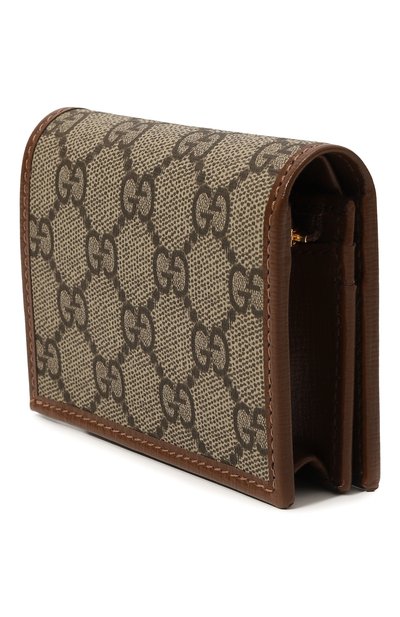 Портмоне horsebit 1955 GUCCI коричневого цвета по цене 73100 руб., арт. 621887/92TCG, фото 2 Портмоне horsebit 1955 GUCCI, арт. 621887/92TCG, фото 2