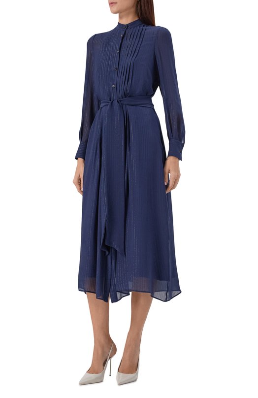 Шелковое платье Kiton D58329K0556G01 Синий  D58329K0556G01 Фото 3