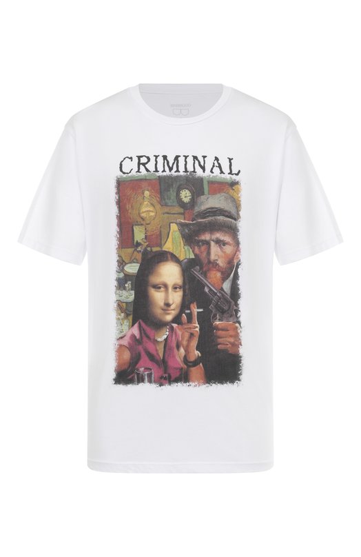 Хлопковая футболка Bisibiglio CRIMI ART Белый CRIMI ART