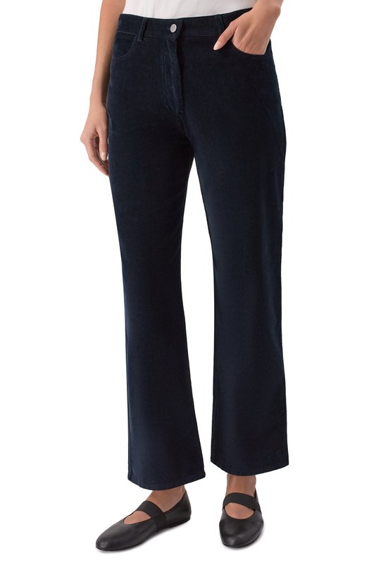 Вельветовые брюки TOTEME 261-WRB0341-FB0554 Синий  261-WRB0341-FB0554 Фото 3