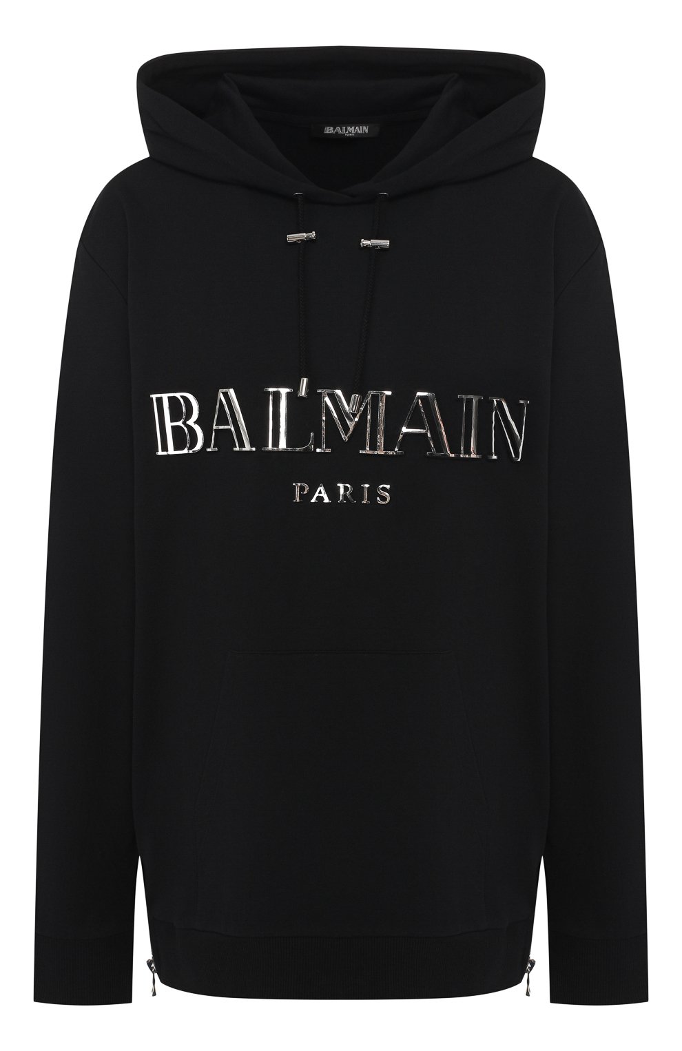 Хлопковый пуловер BALMAIN черного цвета по цене 94750 руб., арт. RF13712/M064, фото 1 Хлопковый пуловер BALMAIN, арт. RF13712/M064, фото 1