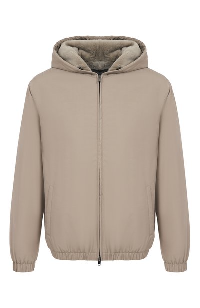 Мужской бомбер с подкладкой из меха норки MVST, арт. FTECK-ME5635-4V/DRG1673