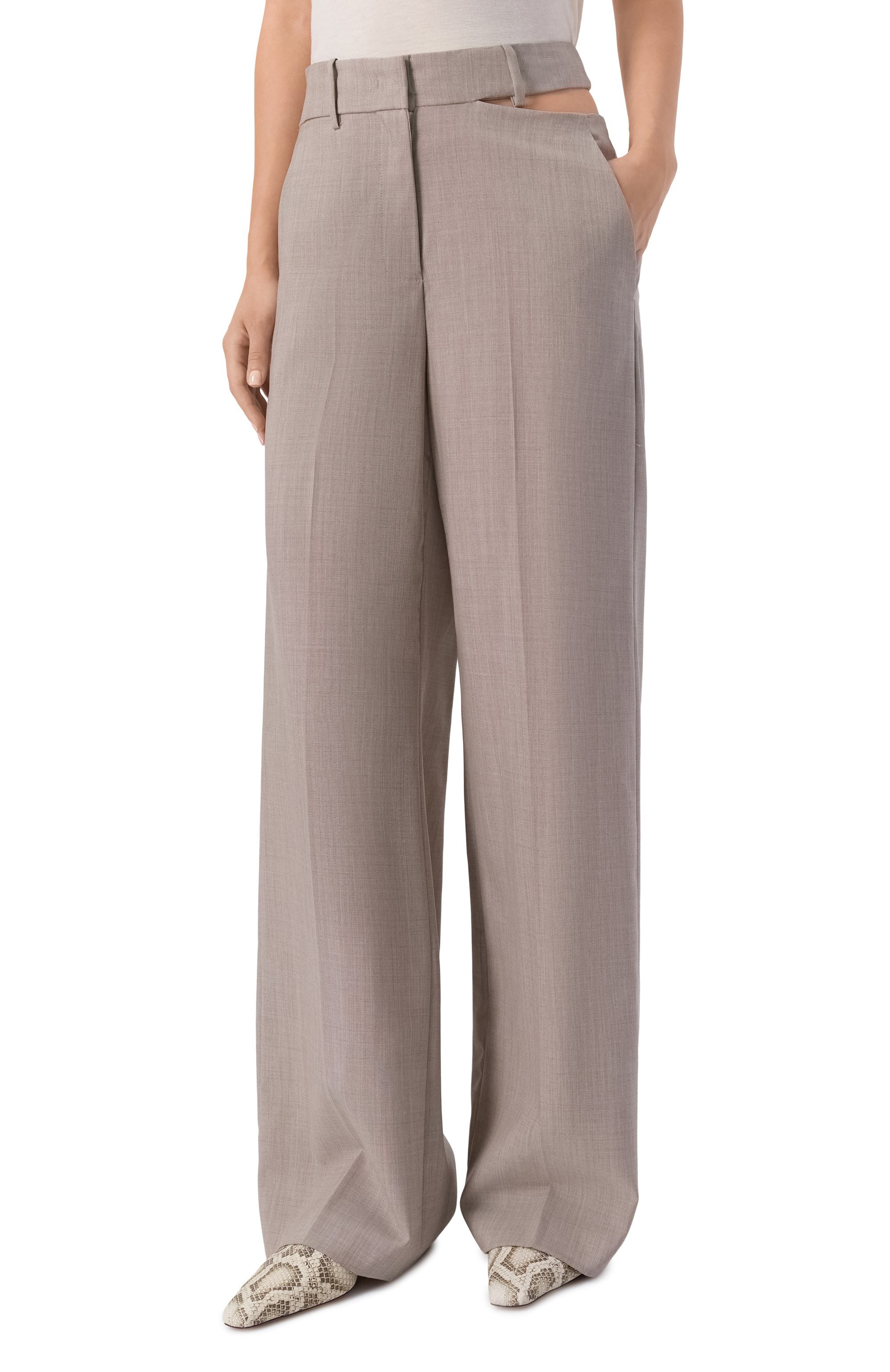 Шерстяные брюки ERIKA CAVALLINI, арт. P6SZ12, фото 3