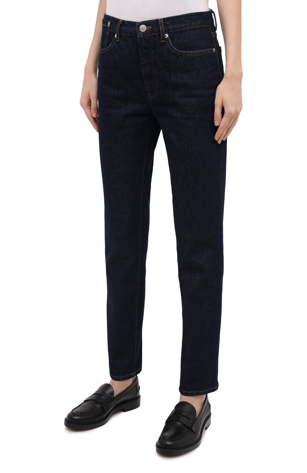 Джинсы DRIES VAN NOTEN синего цвета по цене 23750 руб., арт. 202-12404-1385, фото 3 Джинсы DRIES VAN NOTEN, арт. 202-12404-1385, фото 3