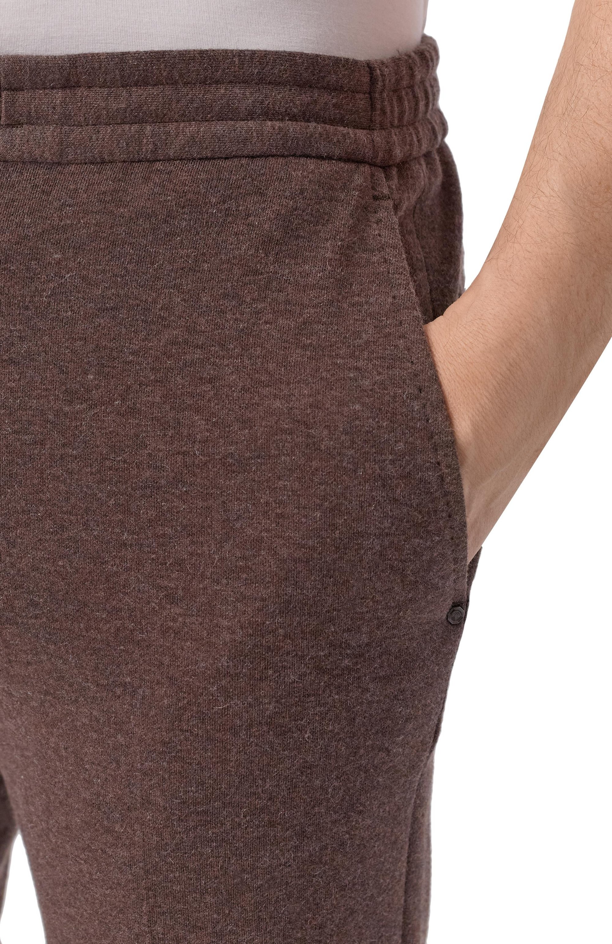 Брюки из хлопка и кашемира STEFANO RICCI коричневого цвета по цене 123000 руб., арт. M1T5300174/TE3001_001, фото 5 Брюки из хлопка и кашемира STEFANO RICCI, арт. M1T5300174/TE3001_001, фото 5