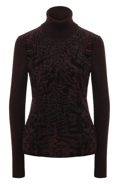 Водолазка из кашемира и каракульчи GUCCI, арт. 363872 XW473, фото 1