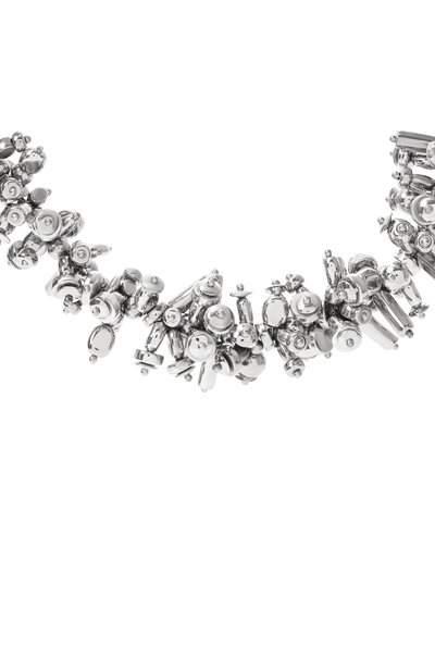 Колье DRIES VAN NOTEN серебряного цвета по цене 98550 руб., арт. 251-018229-081, фото 3 Колье DRIES VAN NOTEN, арт. 251-018229-081, фото 3