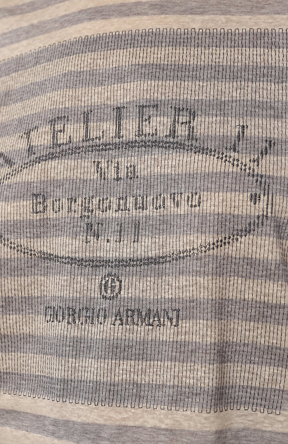 Футболка из хлопка и льна GIORGIO ARMANI, арт. 3DAM74/AJDMZ, фото 5