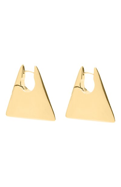 Серьги BOTTEGA VENETA золотого цвета по цене 95700 руб., арт. 651172/VAHU0, фото 3 Серьги BOTTEGA VENETA, арт. 651172/VAHU0, фото 3