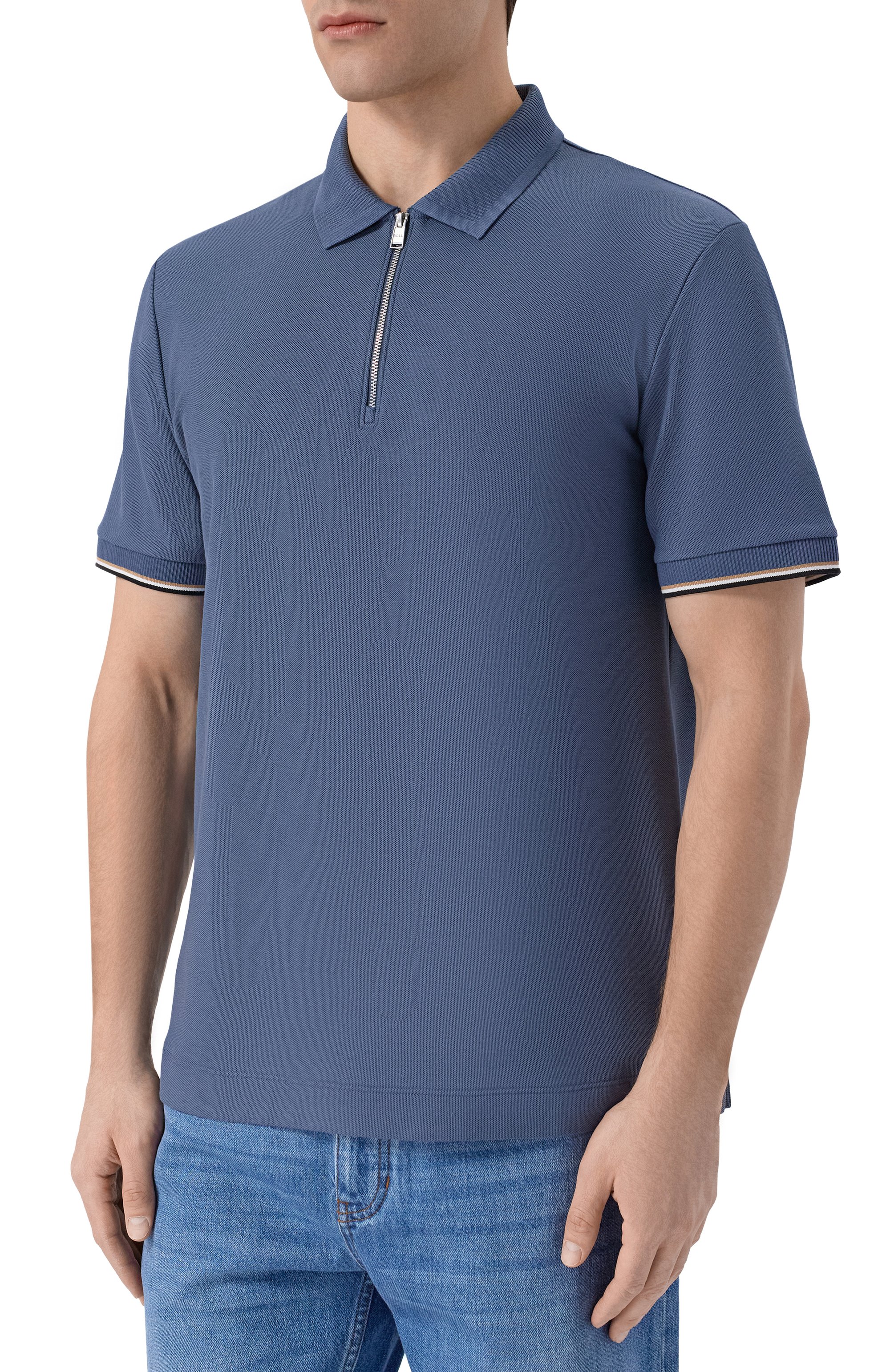 Хлопковое поло BOSS, арт. 50555108, фото 3