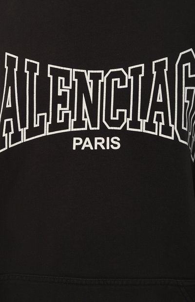 Хлопковое худи BALENCIAGA, арт. 803265/TRVH6, фото 5