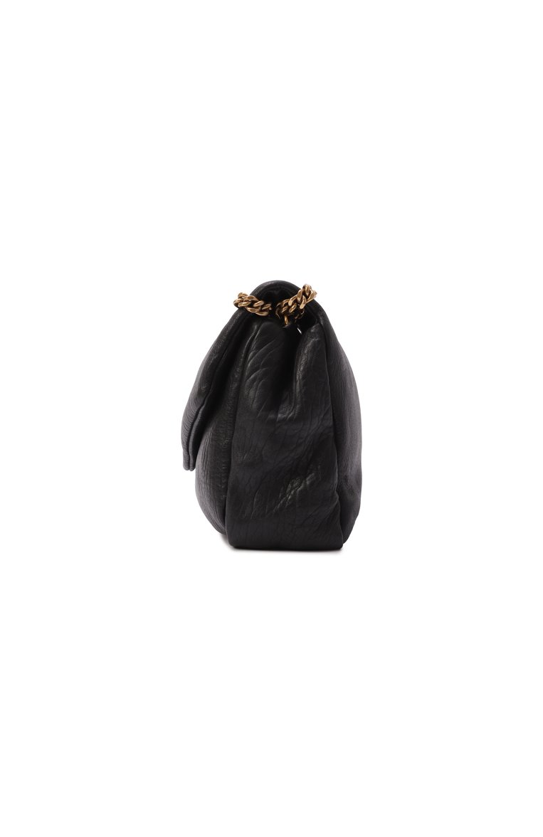 Женская сумка calypso large SAINT LAURENT черного цвета, арт. 777399/AACYT | Фото 4 (Материал: Натуральная кожа; Размер: large; Ремень/цепочка: На ремешке)