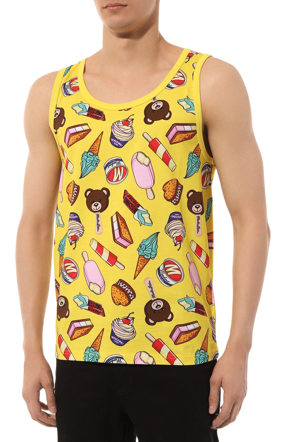 Хлопковая майка MOSCHINO, арт. A8901/9413, фото 3