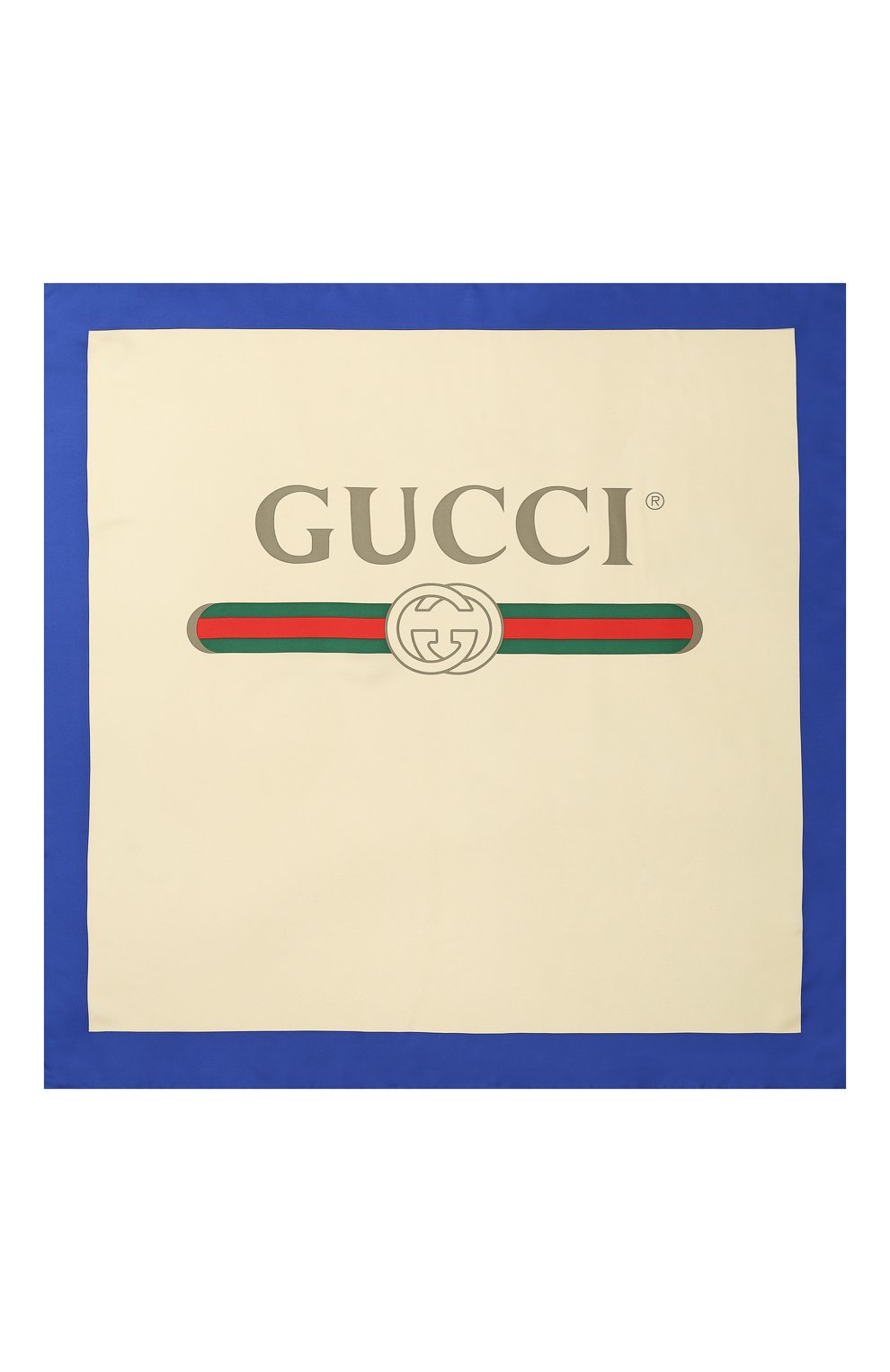 Шелковый платок с логотипом бренда GUCCI, арт. 529002/3G001, фото 3