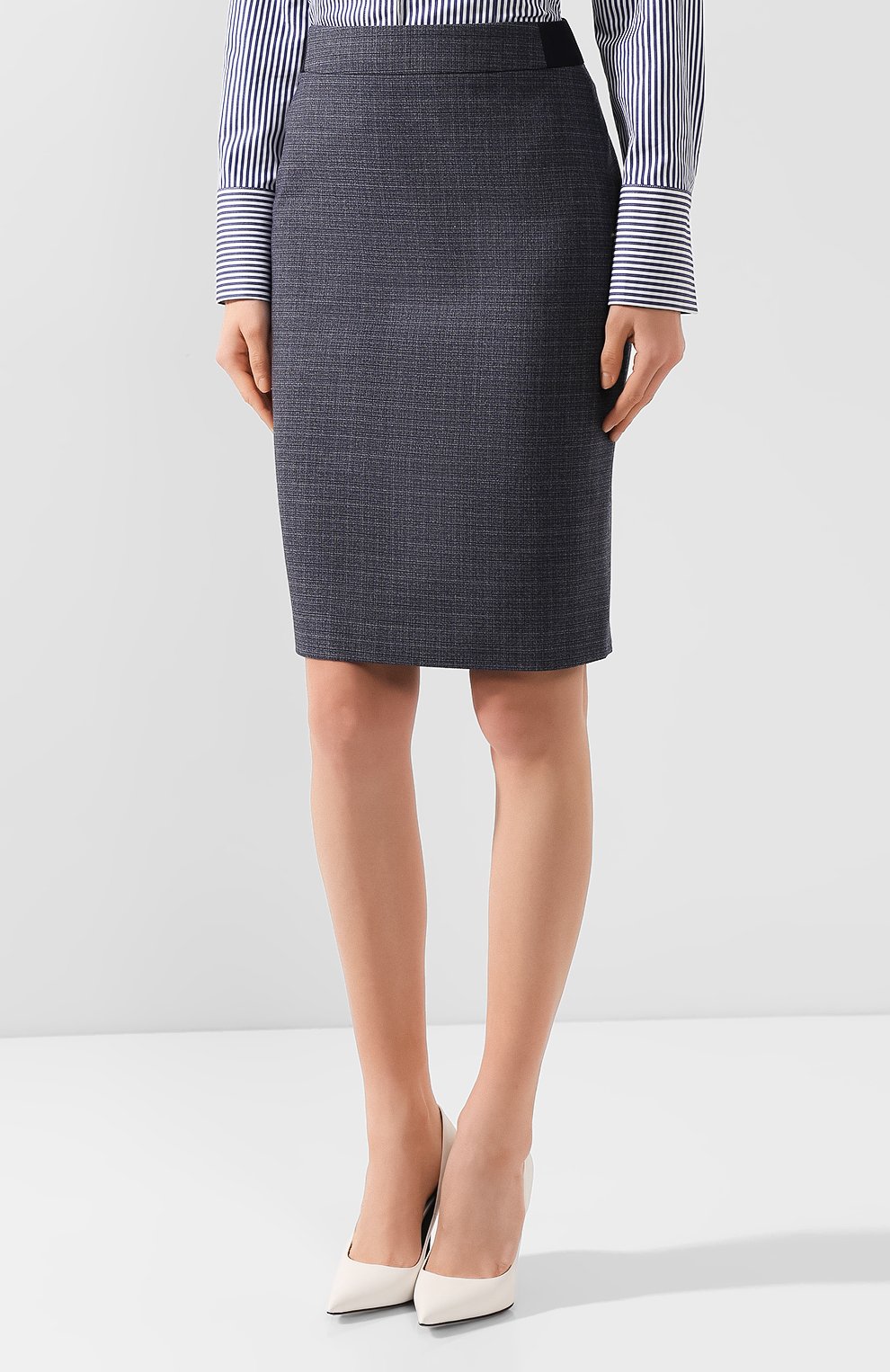 Шерстяная юбка BOSS, арт. 50414815, фото 3